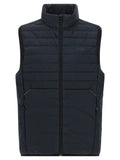 Ärmellose blaue Jacke aus Polyester