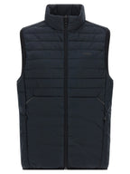 Ärmellose blaue Jacke aus Polyester