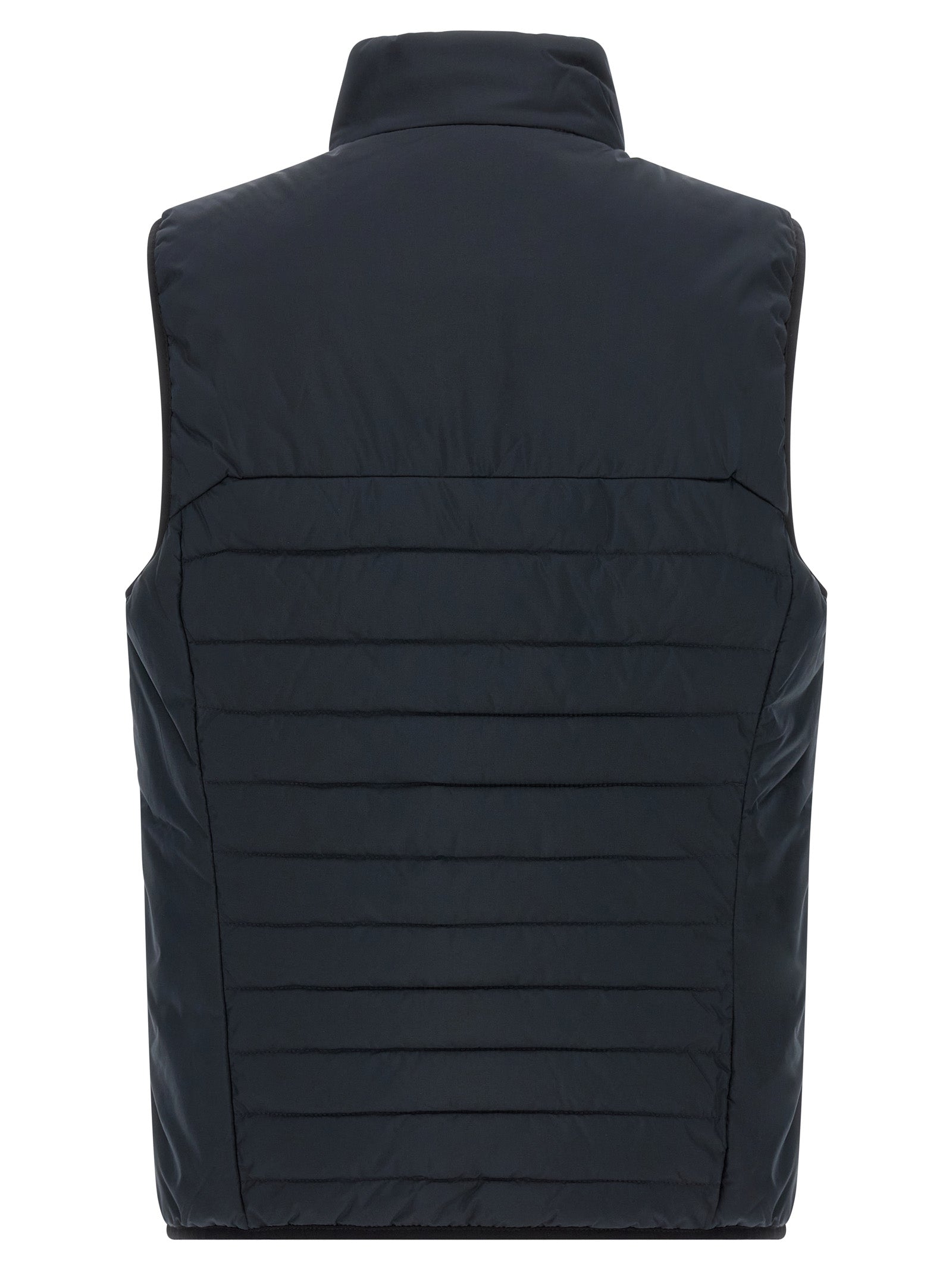 Ärmellose blaue Jacke aus Polyester