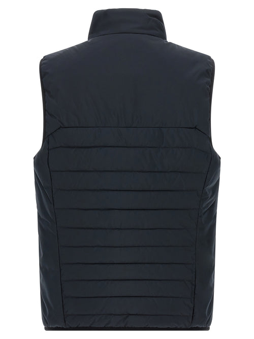 Ärmellose blaue Jacke aus Polyester