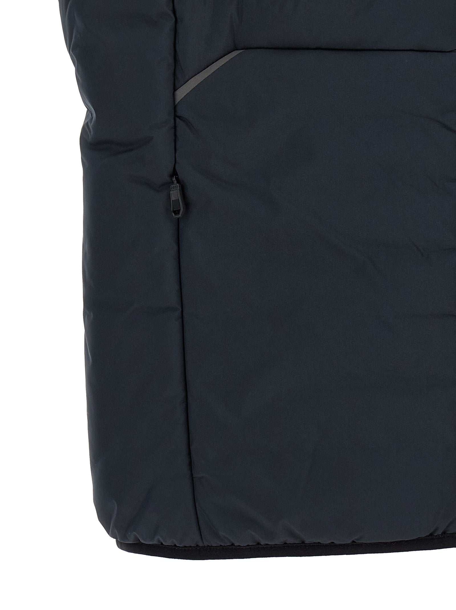 Ärmellose blaue Jacke aus Polyester