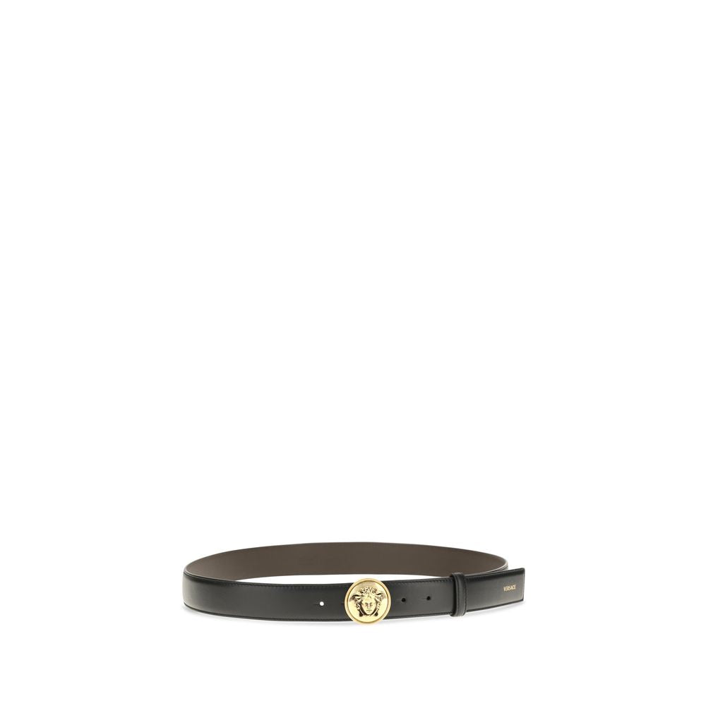 Schwarzer Gürtel aus Leder 1024410DVTP11B55