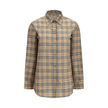 Beige Cotton Pattern Shirt