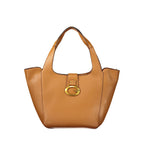 Braune Damenhandtasche aus Polyurethan