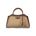 Beige Polyurethane Damen Handtasche