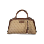 Beige Polyurethane Damen Handtasche