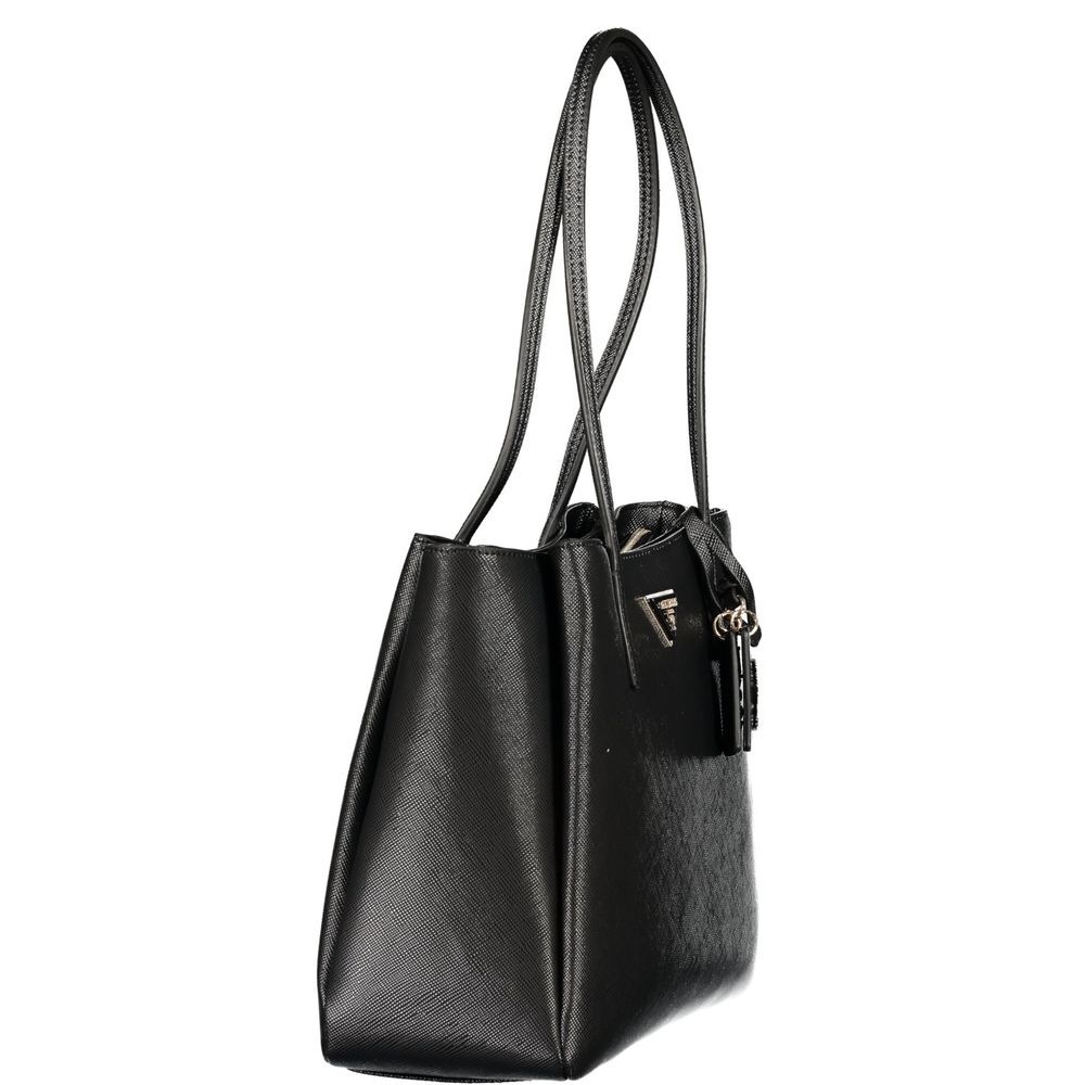 Schwarze Handtasche aus Polyethylen