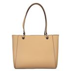 Beige Polyurethan Damentasche
