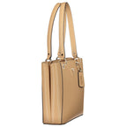 Beige Polyurethan Damentasche