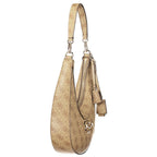 Beige Polyurethane Damen Handtasche