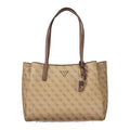 Beige Polyurethane Damen Handtasche