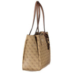 Beige Polyurethane Damen Handtasche