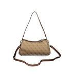 Beige Polyurethane Damen Handtasche