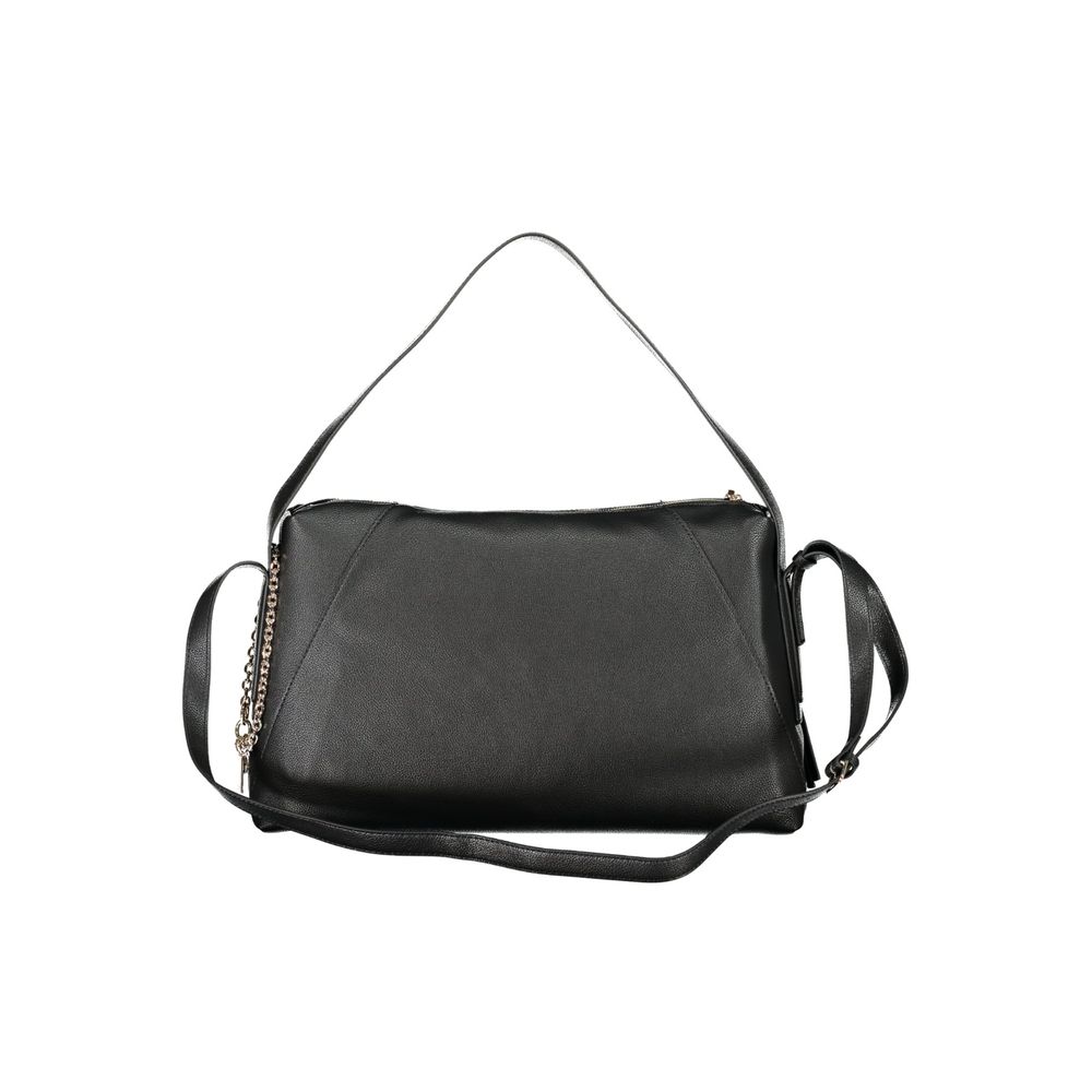 Schwarze Handtasche aus Polyethylen