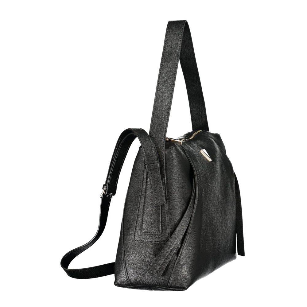 Schwarze Handtasche aus Polyethylen