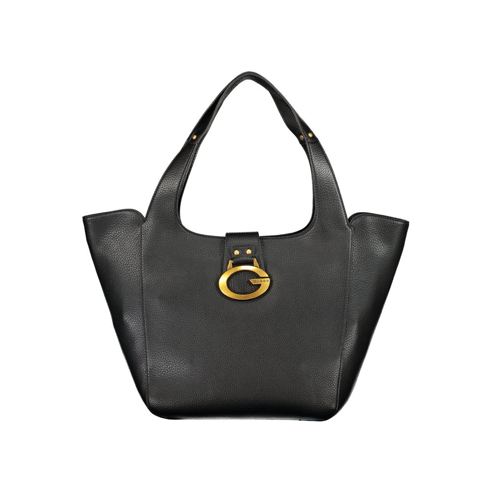 Schwarze Handtasche aus Polyethylen