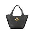 Schwarze Handtasche aus Polyethylen