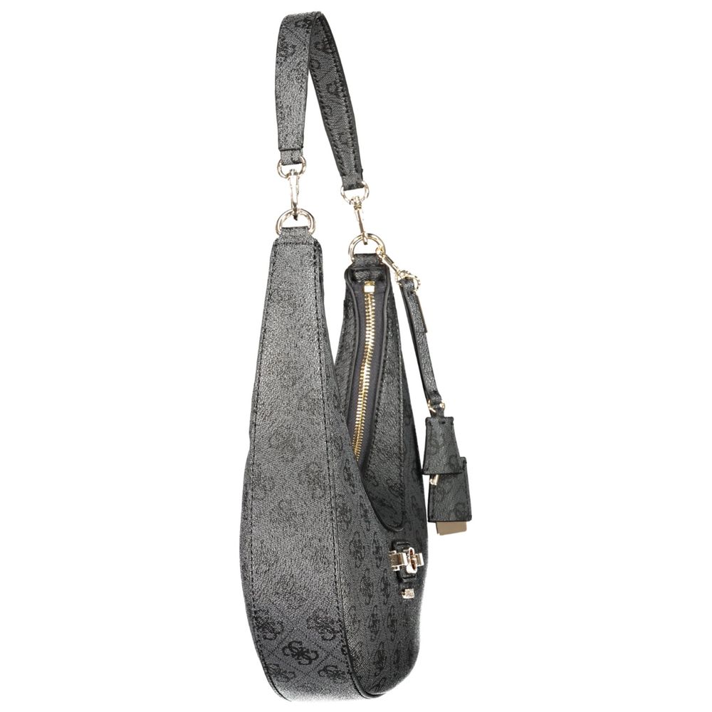 Schwarze Handtasche aus Polyethylen