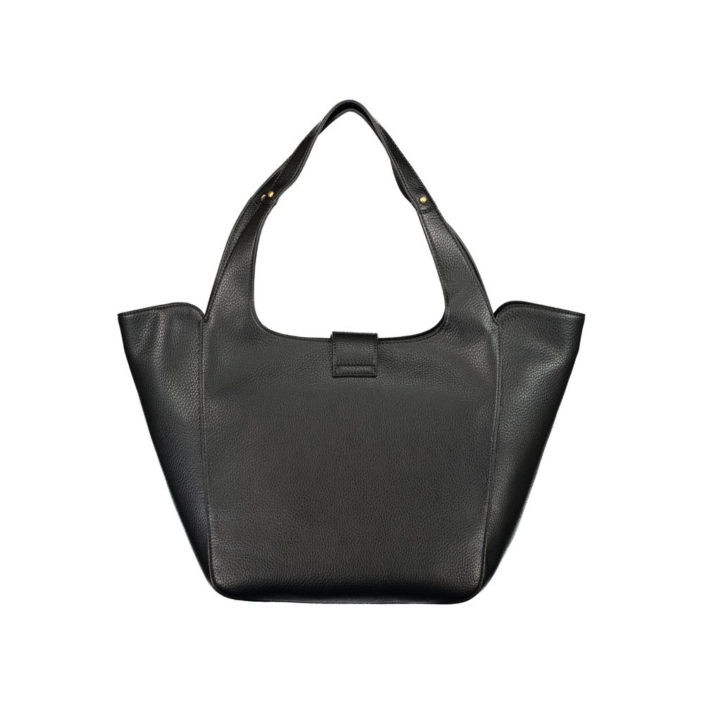Schwarze Handtasche aus Polyethylen