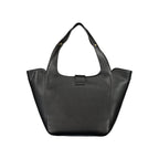 Schwarze Handtasche aus Polyethylen