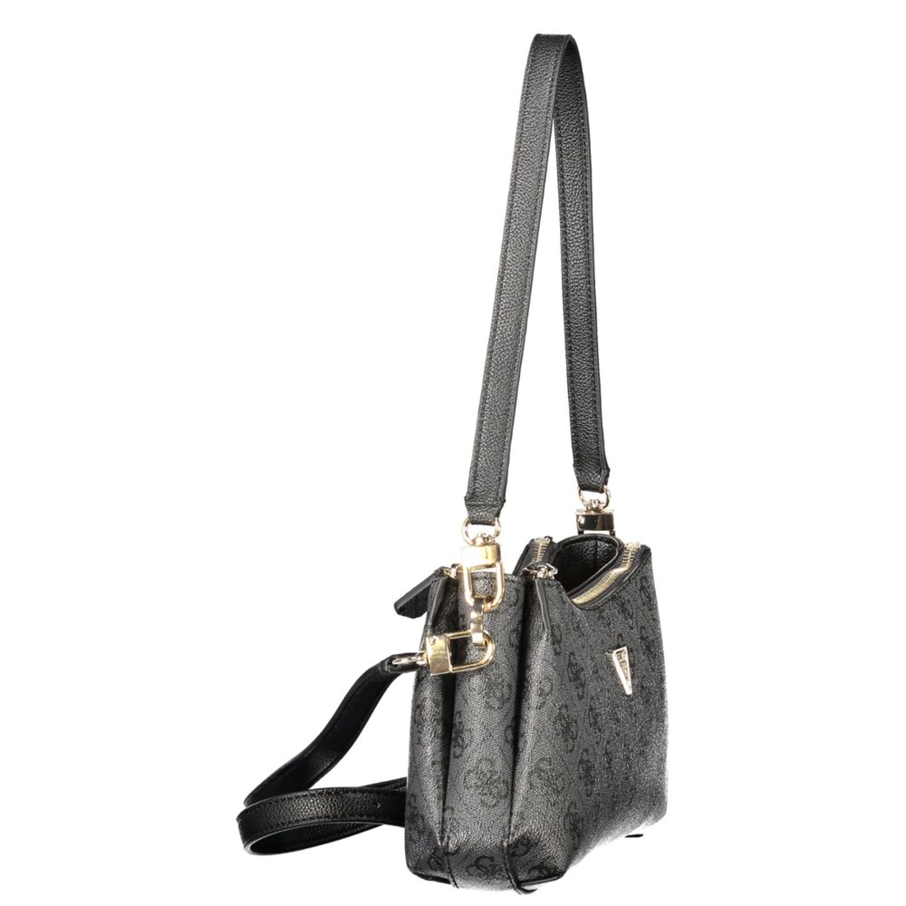 Schwarze Handtasche aus Polyethylen