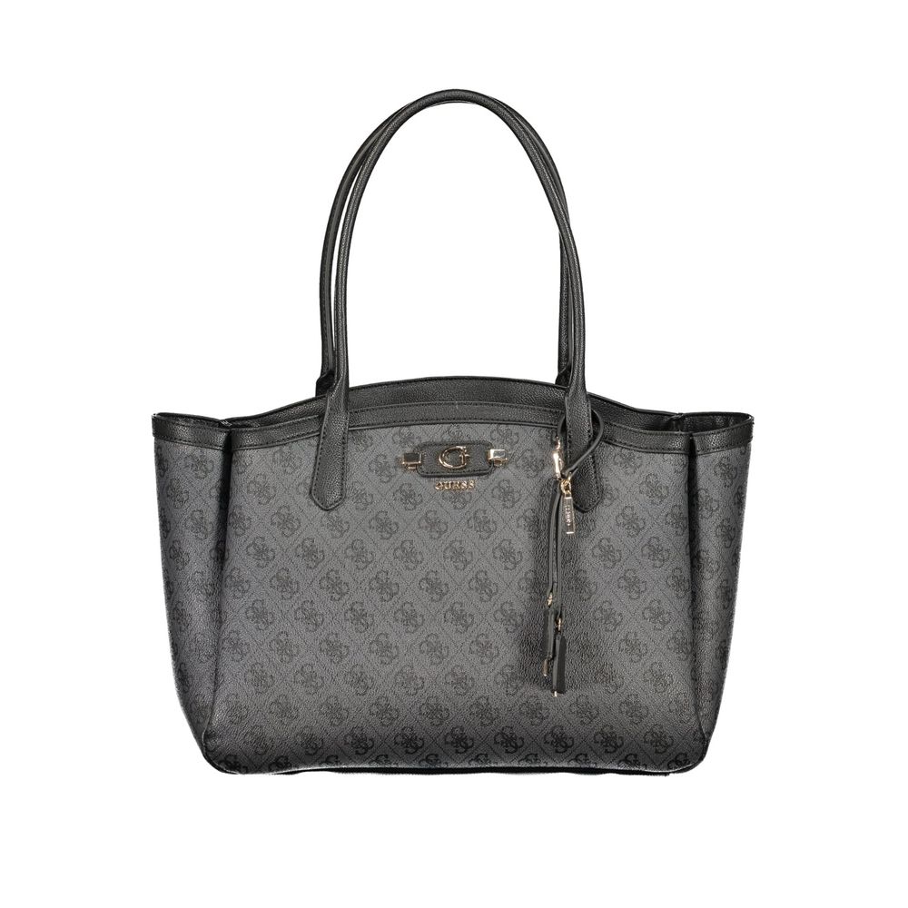 Schwarze Handtasche aus Polyethylen