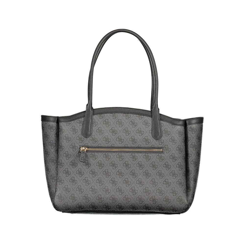 Schwarze Handtasche aus Polyethylen