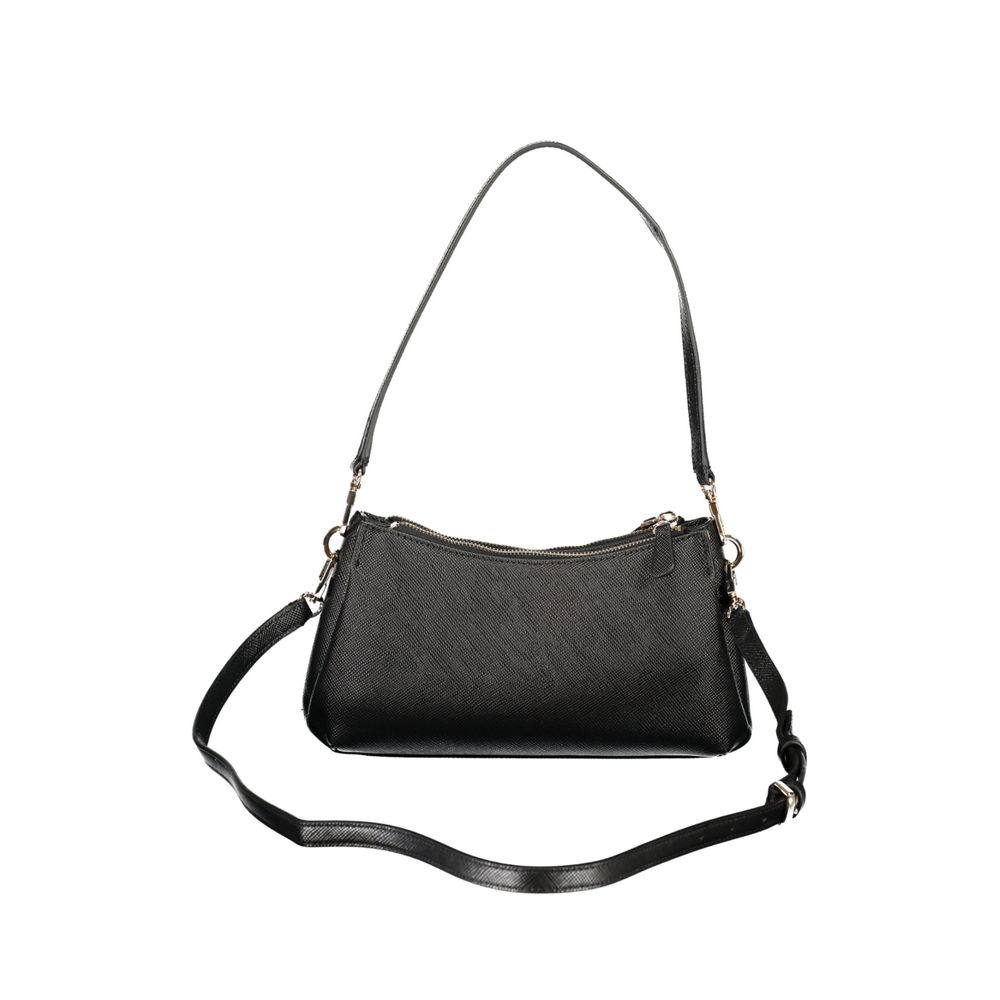 Schwarze Handtasche aus Polyethylen