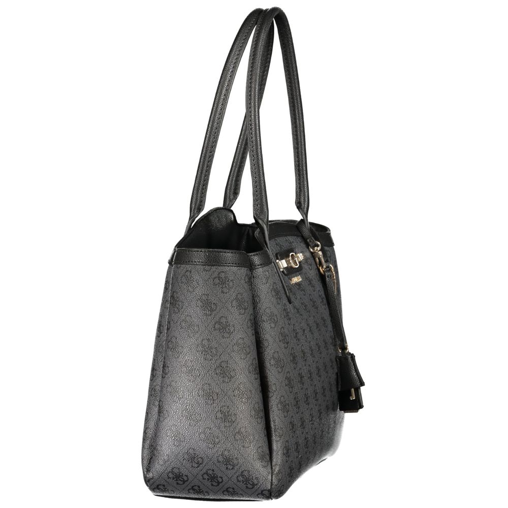 Schwarze Handtasche aus Polyethylen
