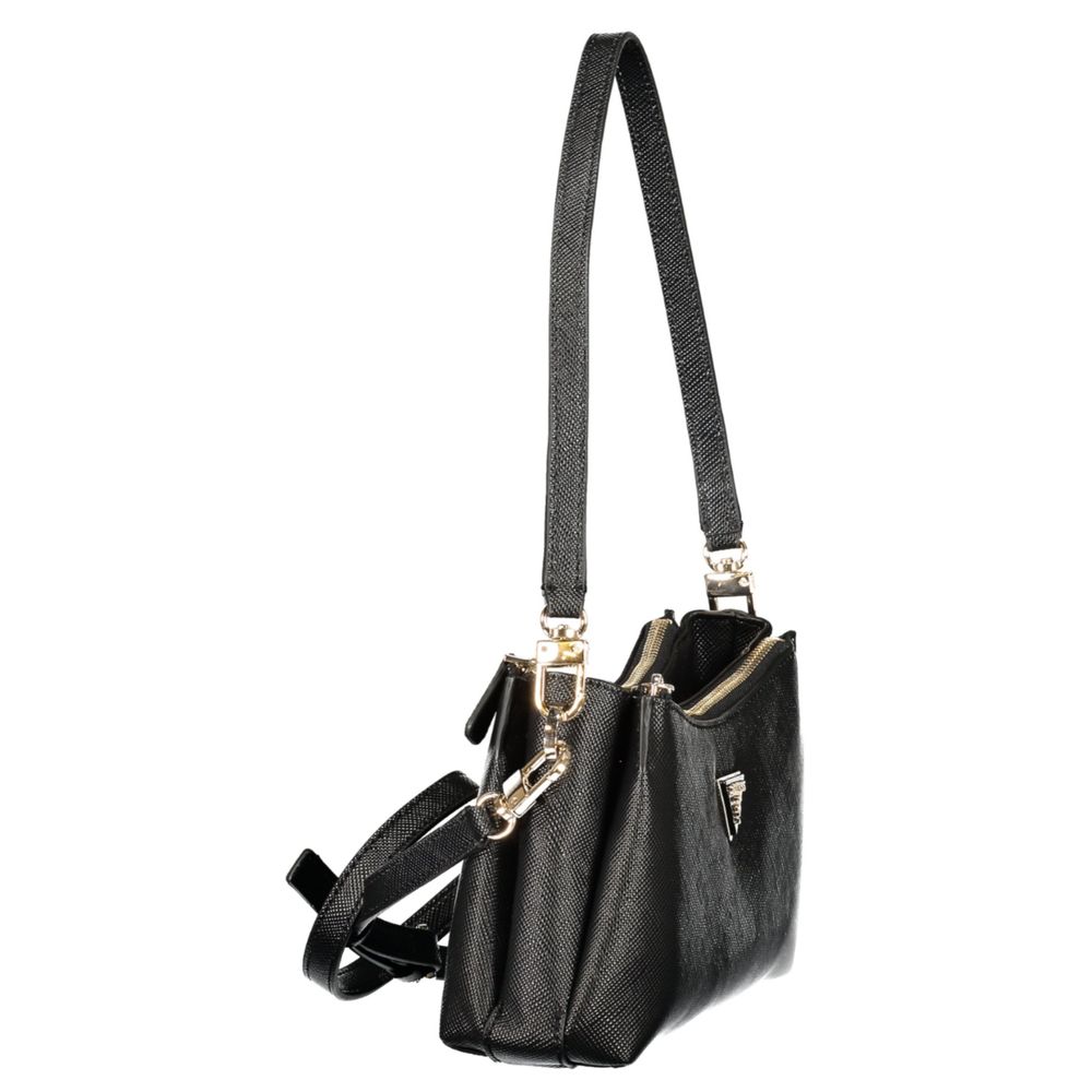 Schwarze Handtasche aus Polyethylen