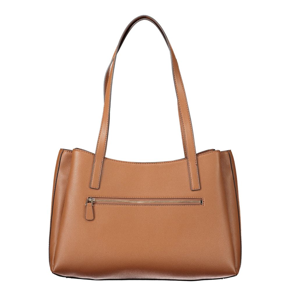 Braune Handtasche aus Polyethylen