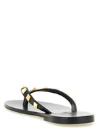 Schwarze Kalbsleder-Slipper