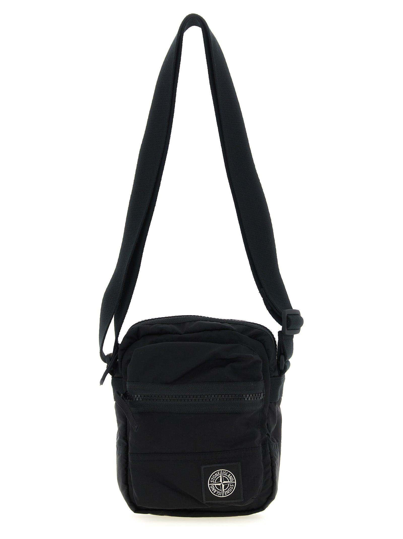 Schwarze Crossbody-Tasche aus Polyamid