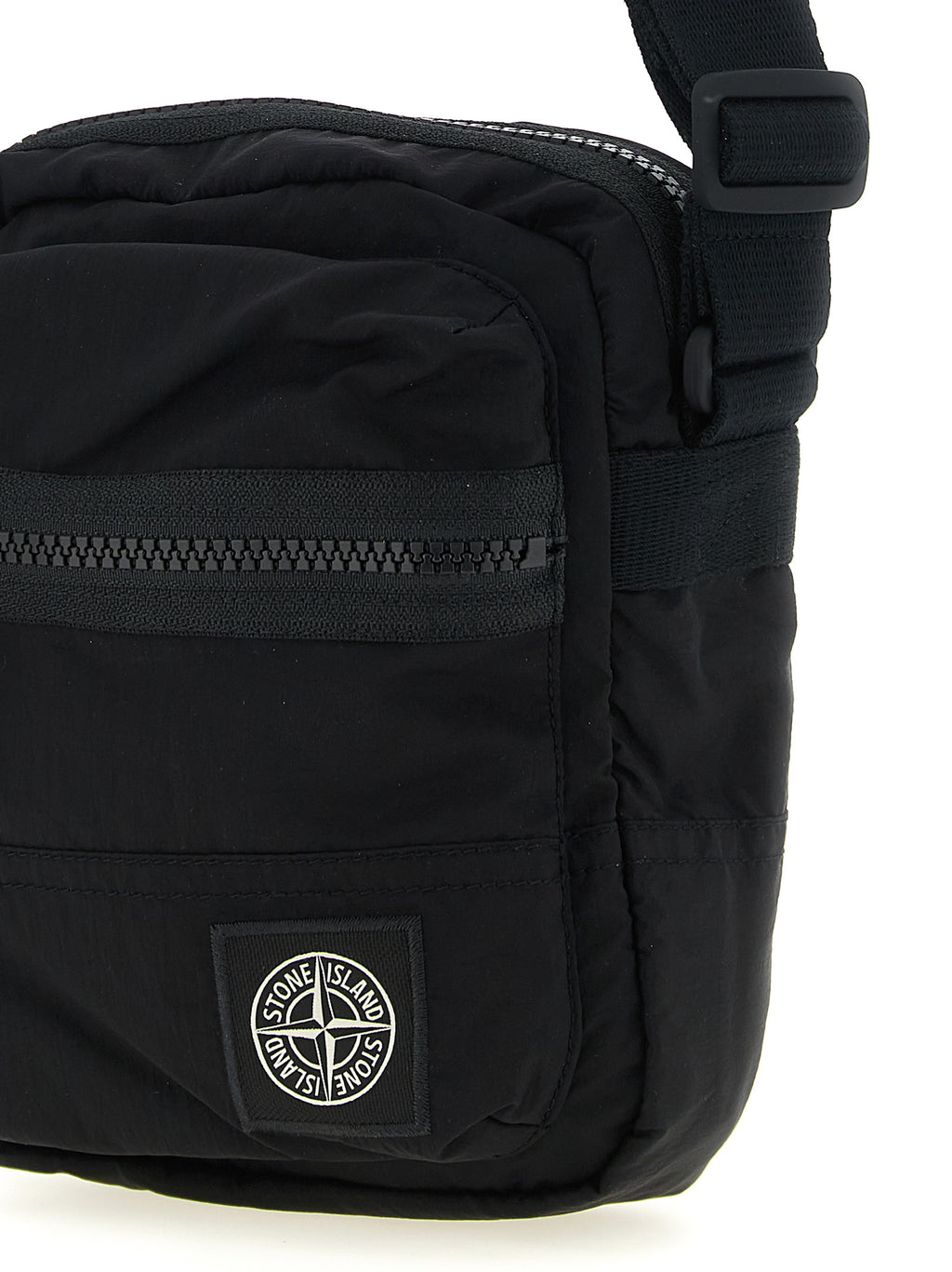 Schwarze Crossbody-Tasche aus Polyamid