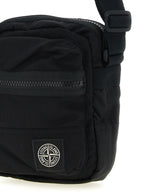 Schwarze Crossbody-Tasche aus Polyamid