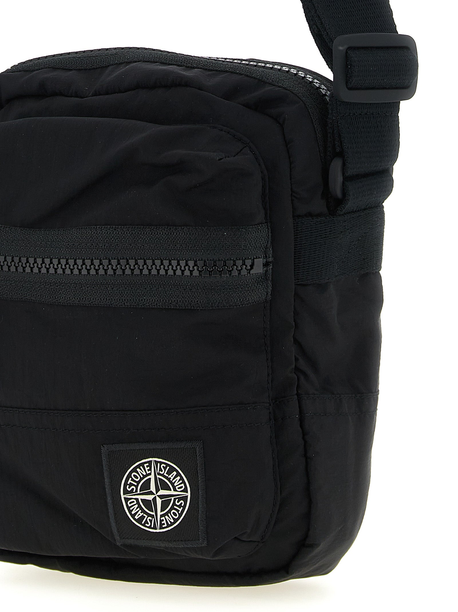 Schwarze Crossbody-Tasche aus Polyamid
