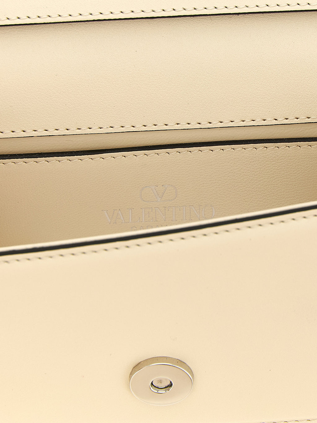 Weiße Kalbsleder-Schultertasche
