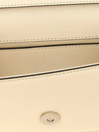 Weiße Kalbsleder-Schultertasche