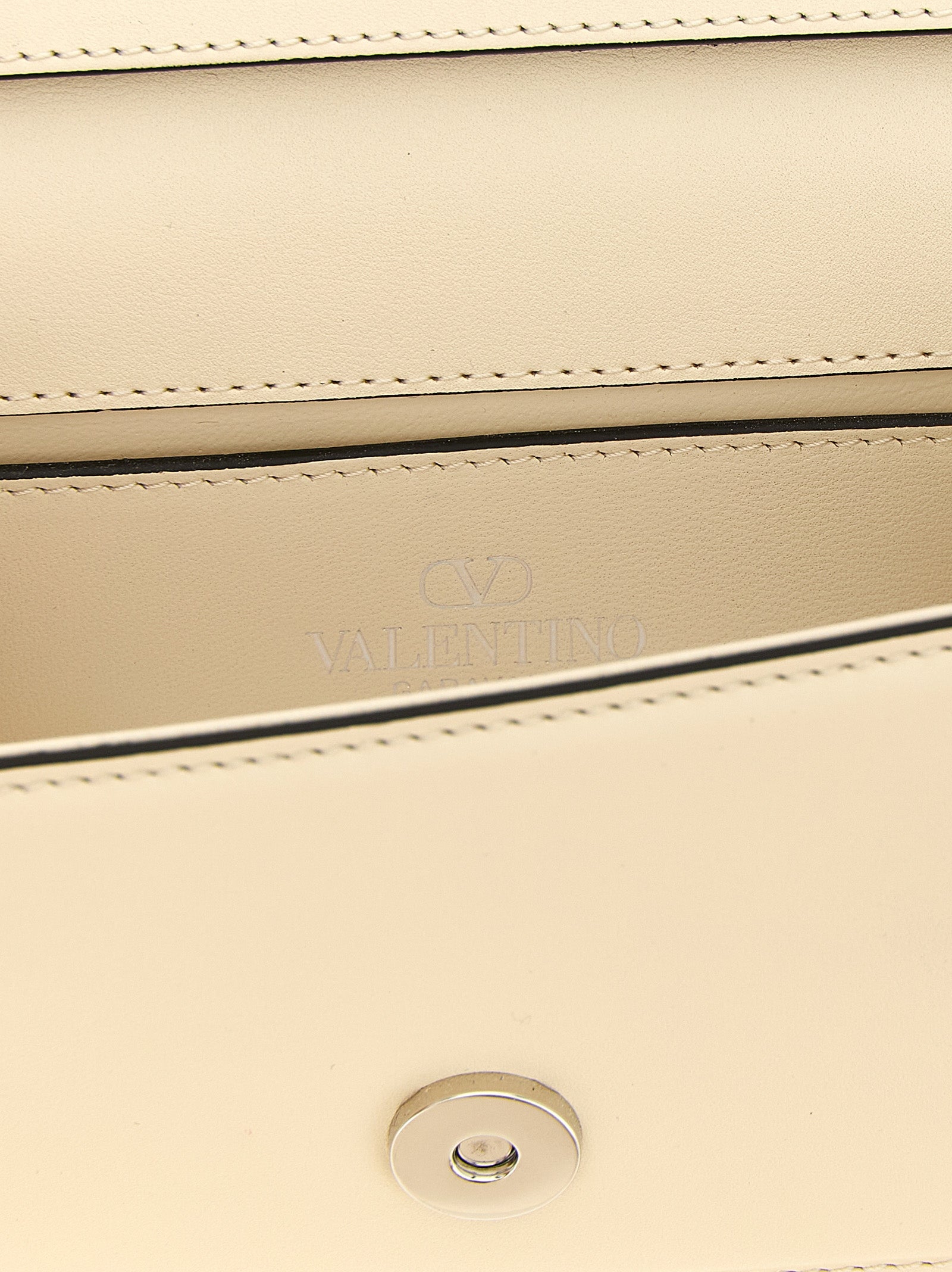 Weiße Kalbsleder-Schultertasche