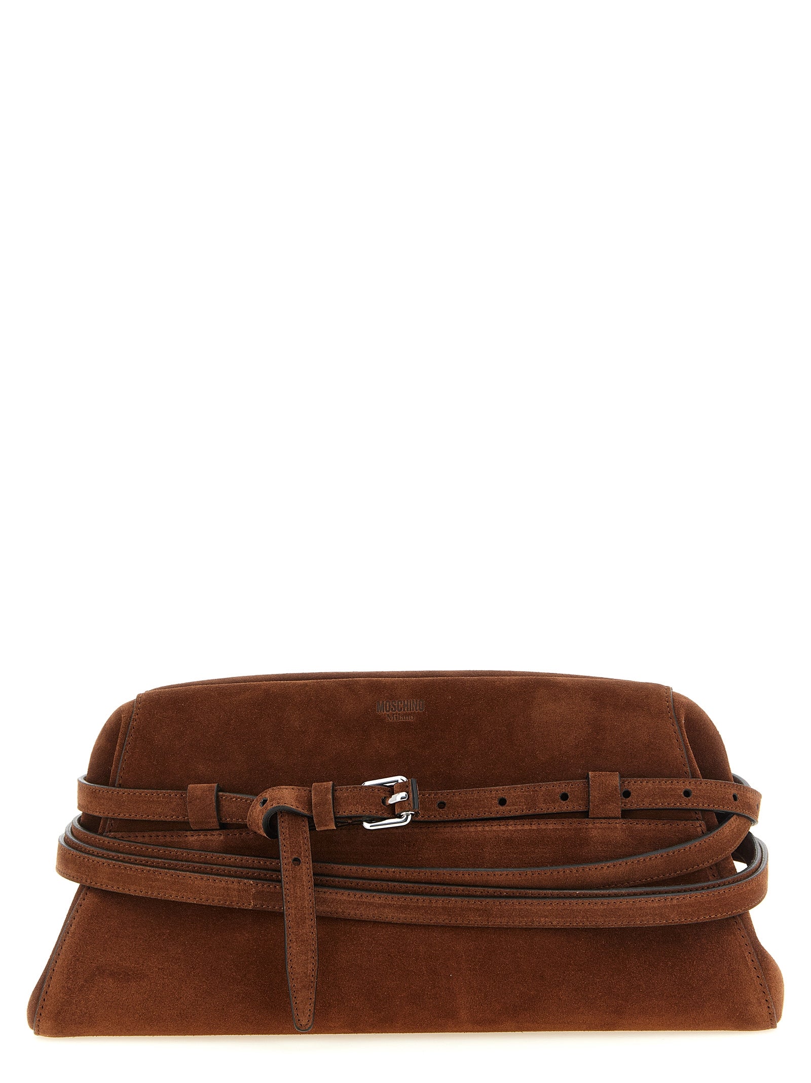 Braune Kalbsleder-Clutch