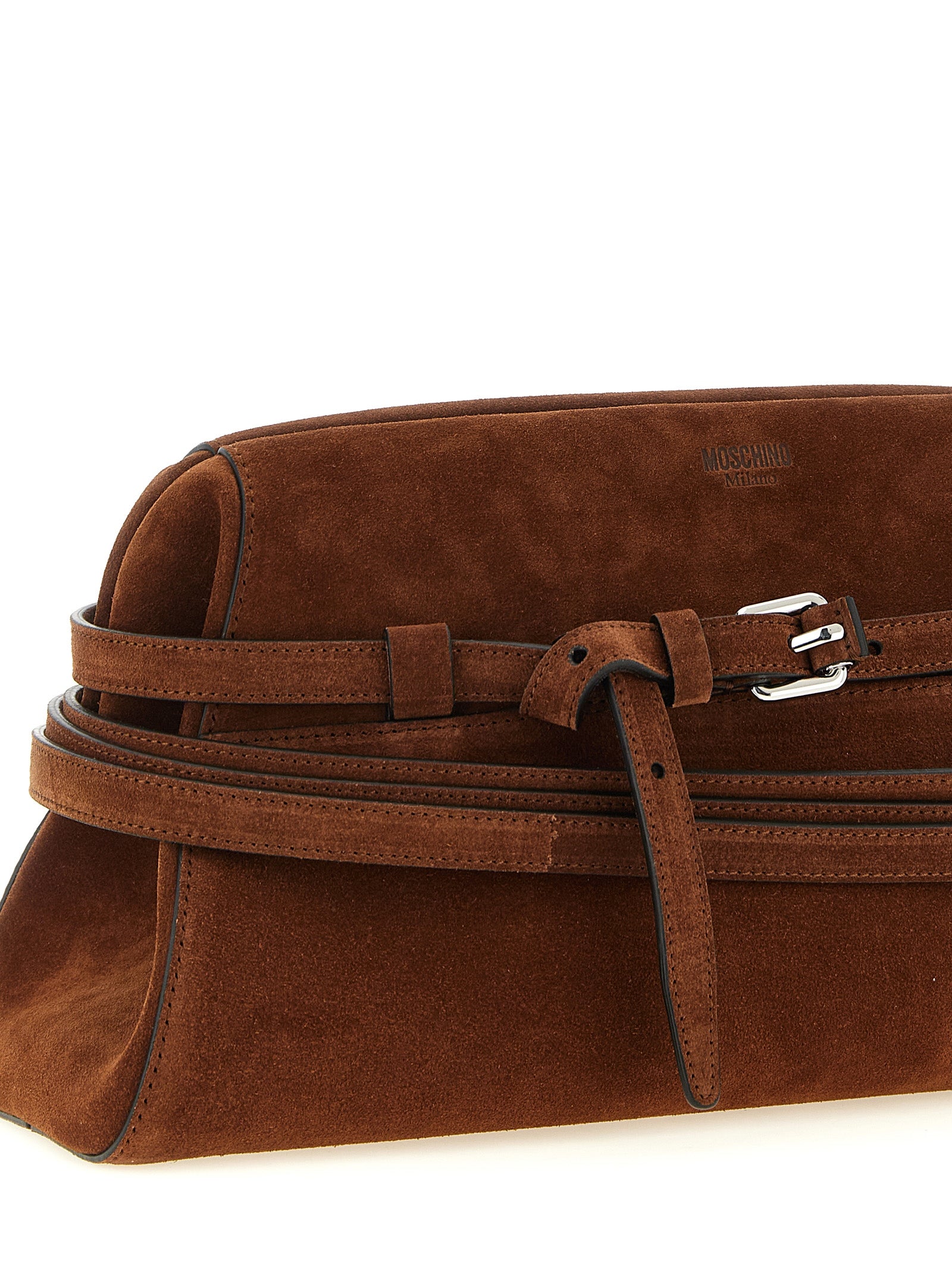 Braune Kalbsleder-Clutch
