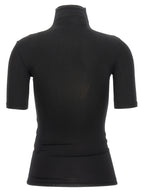 Schwarzes T-Shirt aus Acetat