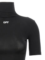 Schwarzes T-Shirt aus Acetat