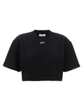Schwarzes Baumwoll-T-Shirt