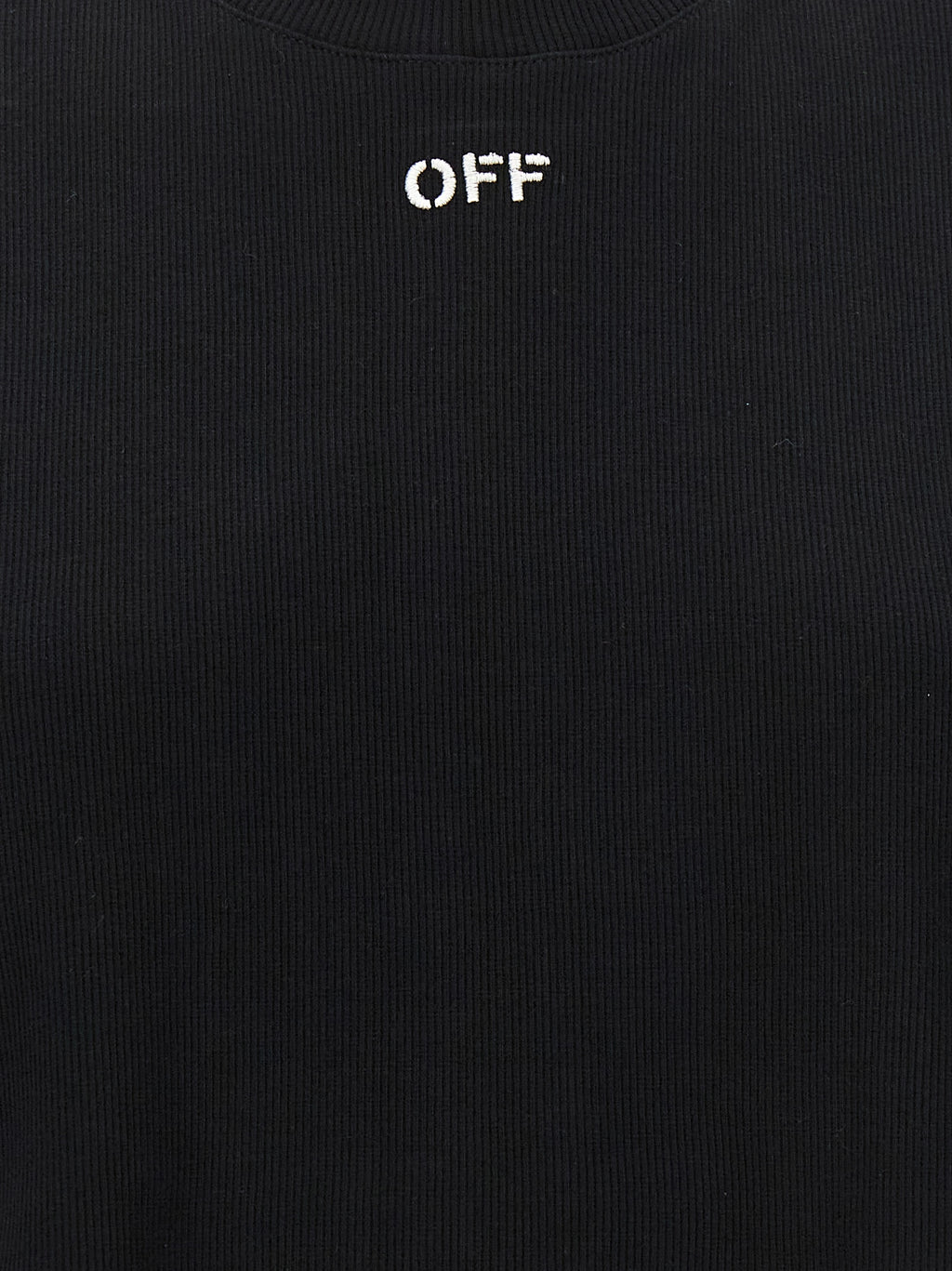 Schwarzes Baumwoll-T-Shirt