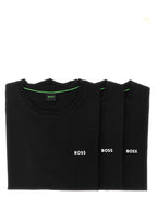 Schwarzes Baumwoll-T-Shirt