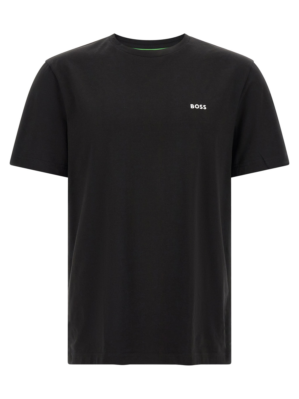 Schwarzes Baumwoll-T-Shirt