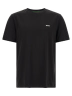 Schwarzes Baumwoll-T-Shirt