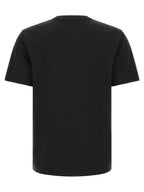 Schwarzes Baumwoll-T-Shirt