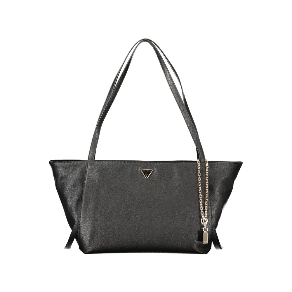Schwarze Handtasche aus Polyethylen